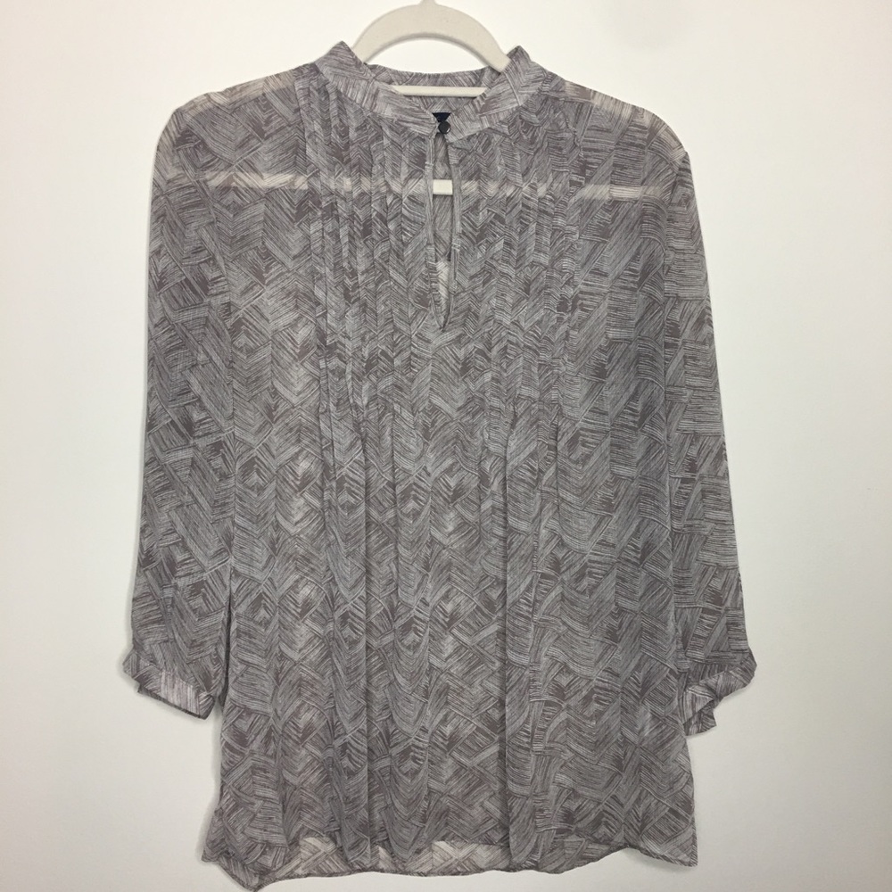 Banana Republic sheer blouse